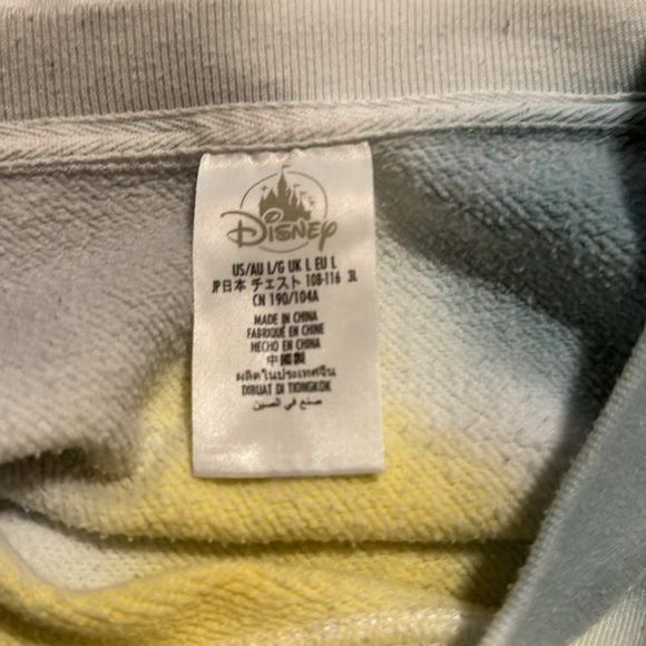 Disney Parks Mickey Mouse Tie-Dye Fleece Pullover Pastel Oversized-Large - Picture 9 of 11